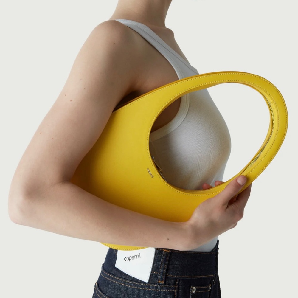 Brand new Coperni Swipe Bag in Yellow